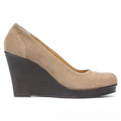 Chaussures décontractées femme 177 velours cappuccino
