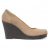 Chaussures décontractées femme 177 velours cappuccino