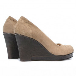 Chaussures décontractées femme 177 velours cappuccino
