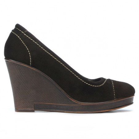 Chaussures casual femme 177 café velours