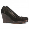 Chaussures casual femme 177 café velours
