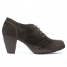 Chaussures décontractées femme 167 café velours