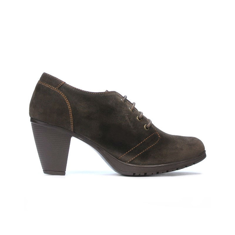 Chaussures décontractées femme 167 café velours