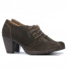 Chaussures décontractées femme 167 café velours