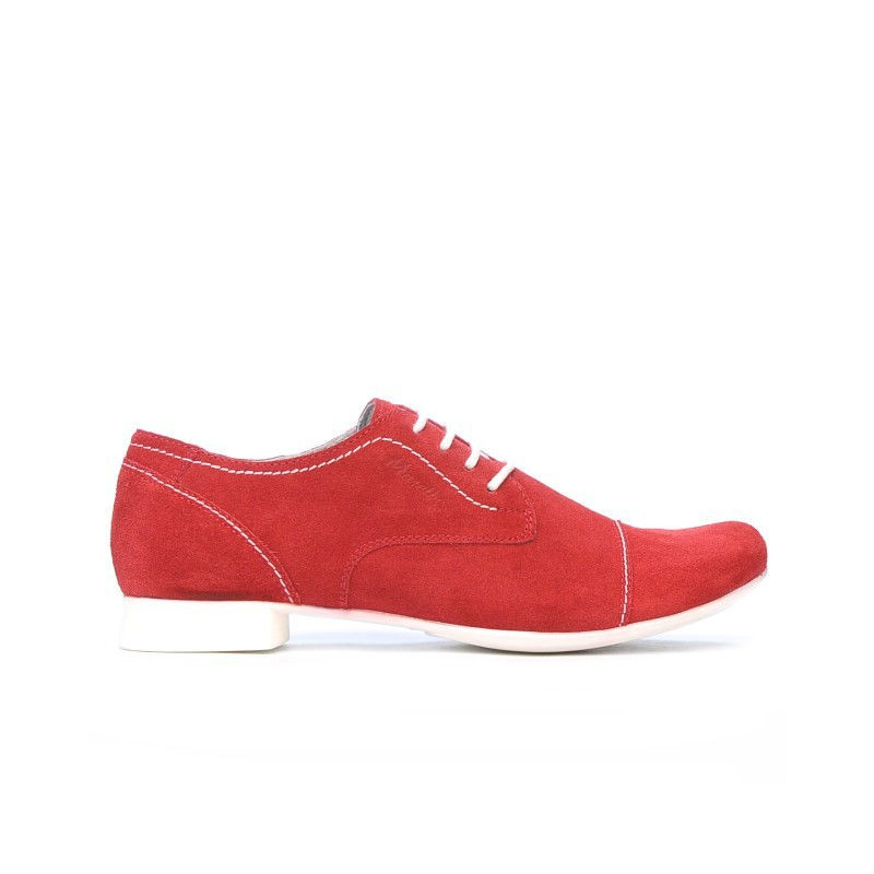 Chaussures casual femme 180 rouge velours