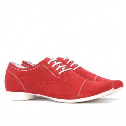 Chaussures casual femme 180 rouge velours
