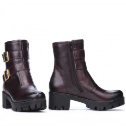 Bottes femme 3312 en bordeaux