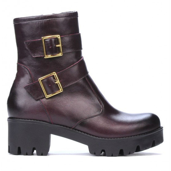 Bottes femme 3312 en bordeaux