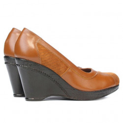 Chaussures décontractées femme 174 marron combiné