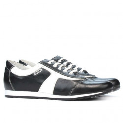 Chaussures de sport femme 191 noir+blanc
