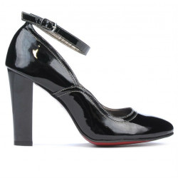 Chaussures élégantes femme 1228 vernis noir