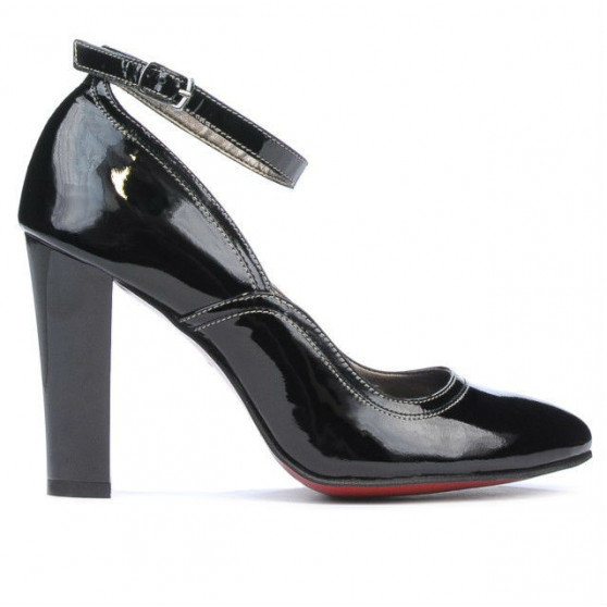Chaussures élégantes femme 1228 vernis noir