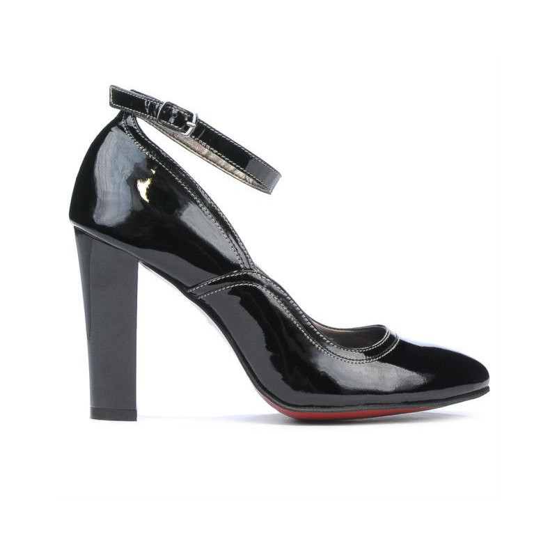 Chaussures élégantes femme 1228 vernis noir