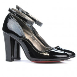 Chaussures élégantes femme 1228 vernis noir