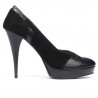Chaussures élégantes femme 1092 noir antilope combiné