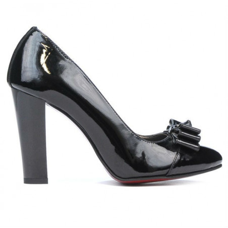 Chaussures élégantes femme 1226 vernis noir