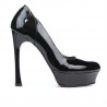 Chaussures élégantes femme 1212 vernis noir
