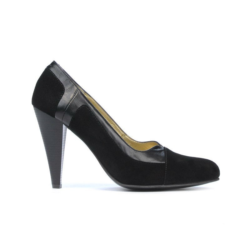 Chaussures élégantes femme 1090 noir antilope combiné