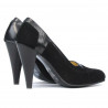 Chaussures élégantes femme 1090 noir antilope combiné