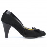 Chaussures élégantes femme 1065 noir antelope+vernis noir