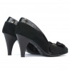 Chaussures élégantes femme 1065 noir antelope+vernis noir