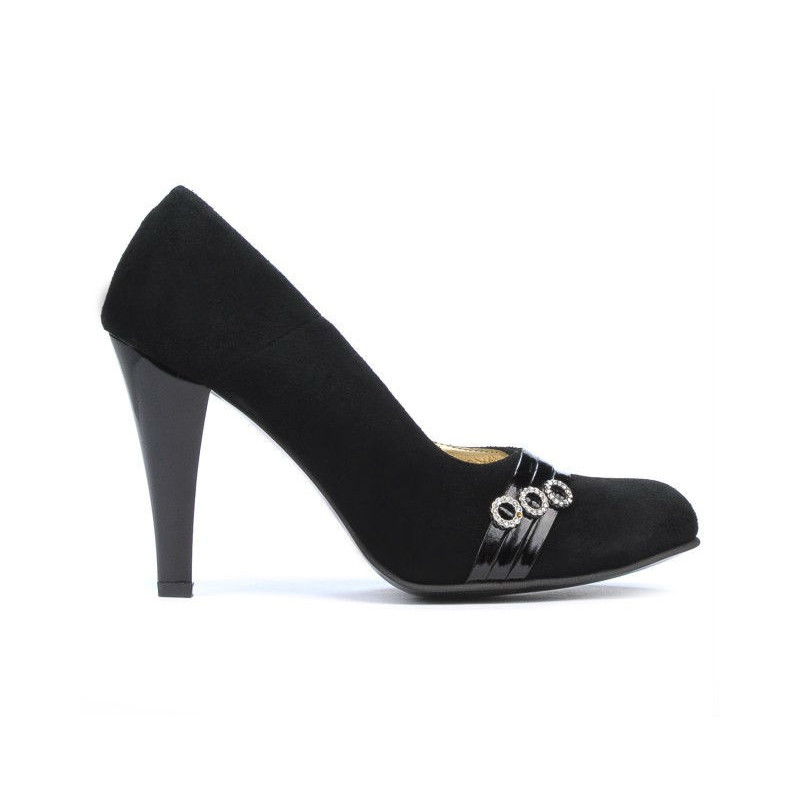 Chaussures élégantes femme 1040 noir antilope