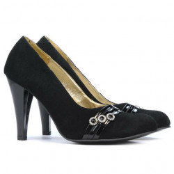 Chaussures élégantes femme 1040 noir antilope