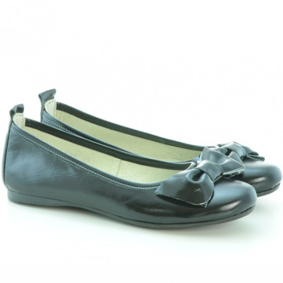 Ballerines femme 638 vernis noir