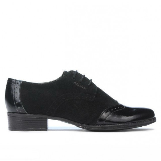 Chaussures décontractées femme 691 vernis noir combiné