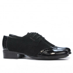 Chaussures décontractées femme 691 vernis noir combiné