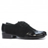 Chaussures décontractées femme 691 vernis noir combiné