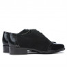 Chaussures décontractées femme 691 vernis noir combiné