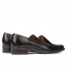 Chaussures décontractées femme 649 croco verni café