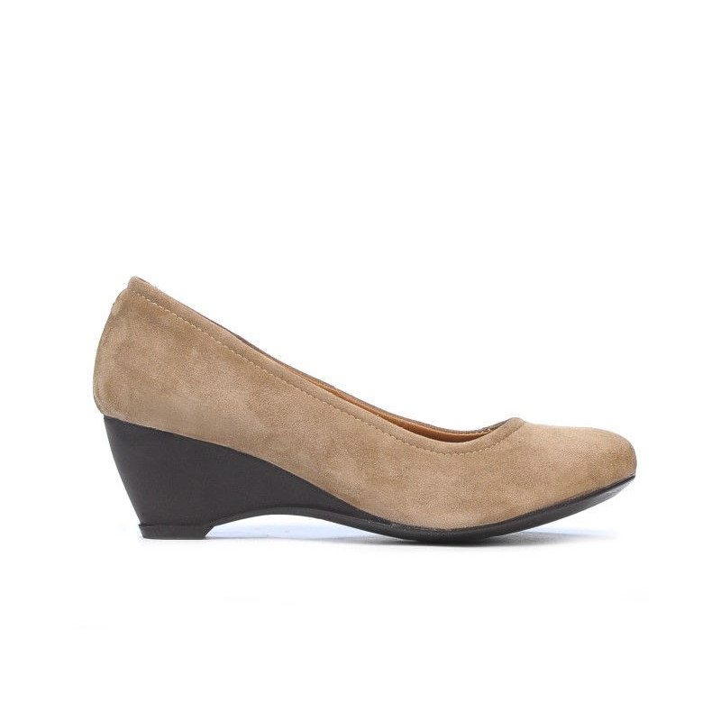Chaussures décontractées femme 152-1 capucino velours