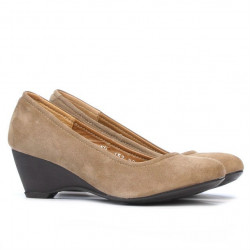 Chaussures décontractées femme 152-1 capucino velours
