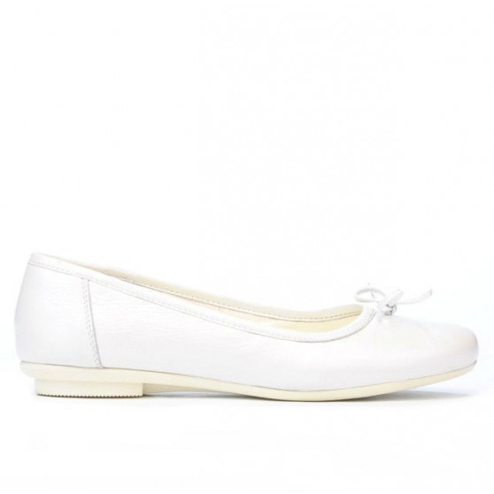 Ballerines femme 184 blanc nacré