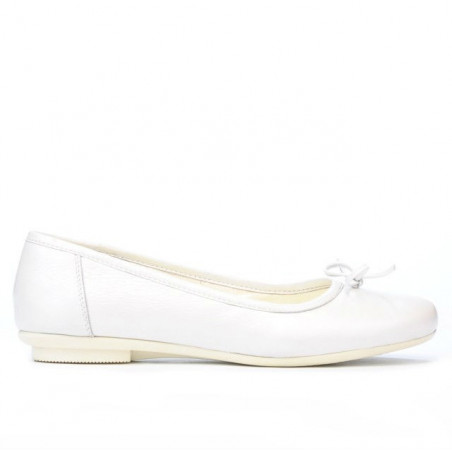 Ballerines femme 184 blanc nacré