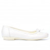 Ballerines femme 184 blanc nacré