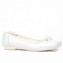Ballerines femme 184 blanc nacré
