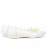 Ballerines femme 184 blanc nacré
