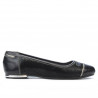 Ballerines femme 632 vernis noir combiné