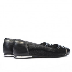 Ballerines femme 632 noir combiné