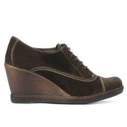 Chaussures décontractées femme 609 velours café