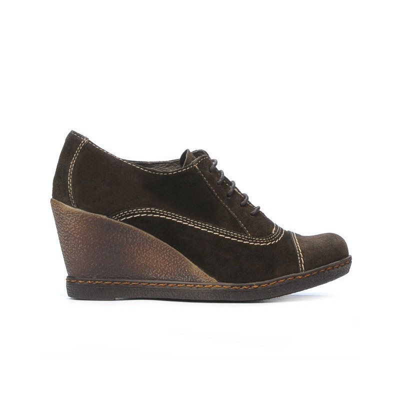 Chaussures décontractées femme 609 velours café