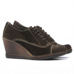 Chaussures décontractées femme 609 velours café