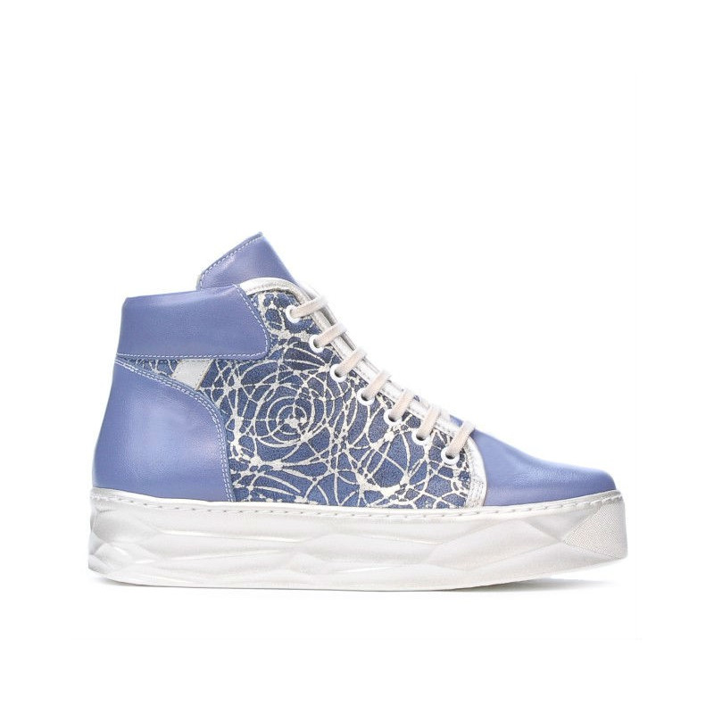 Bottines femme 3311 bleu combiné