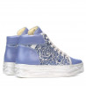 Bottines femme 3311 bleu combiné