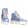 Bottines femme 3311 bleu combiné