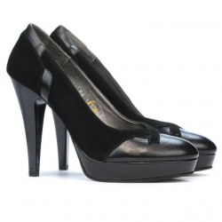Chaussures élégantes femme 1092-1 noir antilope