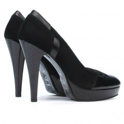 Chaussures élégantes femme 1092-1 noir antilope